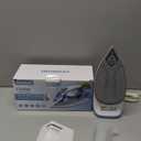 IRONDAY Steam Iron for Clothes Fast Heating, 1200W Iron with NonStick Ceramic Soleplate, SelfCleaning, Burst of Steam, Spray Mist, 7.03oz Water Tank Ironing Clothes for Home, Blue