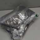 NICETOWN Grey Blackout Striped Pattern Curtains for Living Room 84 inch Long 2 Panels Set, Noise Reducing Thermal Insulated Wave Line Foil Print Bedroom Drapes for Patio Sliding Glass Door (52 x 84)