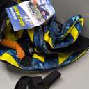 SULDUO 47''Heavy Duty Snow Tube with Premium Canvas Cover and 4 Foam Filled Handles, 2 Pack Inflatable Snow Sled for Kids and Adult, Thickened Hard Bottom Snow Tubes for Winter Outdoor Fun Sledding