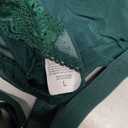 Avidlove Lingerie Sets for Women Sexy Lace Skull Corset with Garter Belt One Piece Teddy Bodysuit (Large, Lake Green)