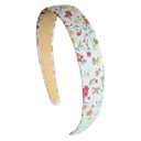 2 x Chunx 6pcs 25mm Floral Headbands for Girls Women Plain Hairbands Non Slip Hard Hair Hoops Headwear for Hair