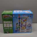 Marble Genius Marble Run - 150 Complete Pieces Maze Track Toys for Adults, Teens, Toddlers & Kids Aged 4-8 Years Old, (85 Translucent Marbulous Pieces + 65 Glass-Marble Set), Super Set
