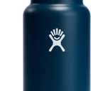 Hydro Flask Water Bottle - Insulated Stainless Steel - Wide Mouth Flex Lid, Non Spill, Leakproof and Refillable in 32 Oz Indigo Blue