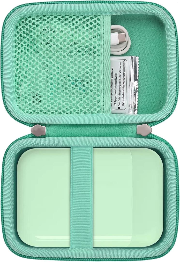 khanka Hard Travel Case Compatible with Liene 2x3 Photo Printer- Mini Instant Portable Photo Printer,Case Only (Green)