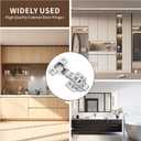 4 Pack Full Overlay Soft Close Cabinet Hinges 105 Frameless 3 Way Adjustable Soft Close Hinges for Cabinet Doors Kitchen Cabinet Door Hinges with Screws