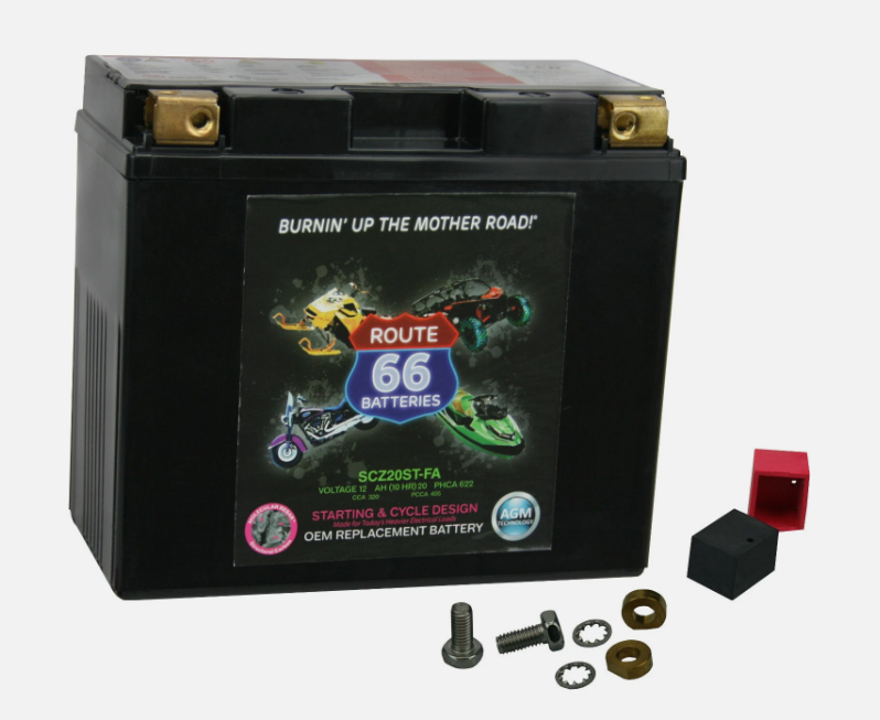 YTX20L-BS Power Sports Battery Replaces 20L-BS ETX20L CYTX20L-BS GTX20L-BS