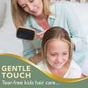 Boar Bristle Paddle Hair Brush - Smoothing Wood Brush for Thick, Curly & Wavy Hair, Detangling Natural Bristles for Women, Stimulates Scalp (Pack of 1)