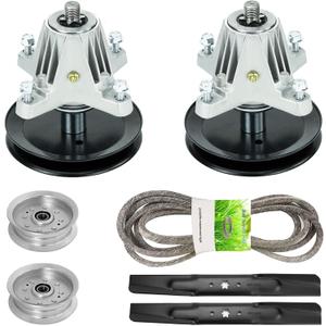 Lawn Mower Spindle Replaces 618-06976 918-06976, Blade 742-04308, Idler GY20629 GY22082, 100" Belt 754-05021 954-05021, Deck Rebuild Kit for MTD Cub Cadet Craftsman 42 inch XT1 LT42 T8000 XT2 LX42