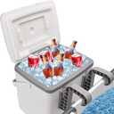 13L Pool Cooler, Insulated Cooler Hard Cooler with Handle, Keeps Drinks Cold Up to 72 Hours, Ice Chest for Soft-Sided Oasis Backyard Above Ground Swimming Pool