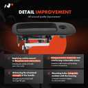 A-Premium Exterior Door Handle Front Right Passenger Side - Compatible with 1996-2009 Chevy Express & GMC Savana 1500 2500 3500 4500 Van - Textured Black, w/Key Hole