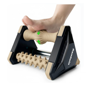 Icing Plantar Fasciitis Relief in Seconds, Foot Massager for Circulation and Pain Relief, Reflexology Massage Tools with Ice Pack, Foot Roller for Neuropathy Pain Relief, Foot Health, Beige