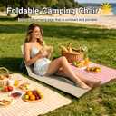 FormiPow 2 Pack Foldable Beach Chairs, Beach Pool Chairs (Beige)