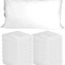Disposable Pillowcases, 50PCS Disposable Pillow Case Covers, Soft Non-Woven Fabric Disposable Pillow Cases for Medical, Hospital, Hotels, SPA Tattoo Lash Pillow Covers, White, 21 in x 30 in, 21x30inch
