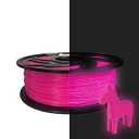 Everyglow Glow in The Dark 3D Printer Filament, 1.75mm PLA Filament Fits for Most FDM Printers 1KG (2.2 LBS) Spool Dimensional Accuracy +/ - 0.03 mm (Rose Pink)