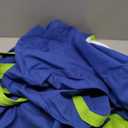 Y-STOP Kids Pod Swing Seat, Hanging Hammock Chair with Inflatable Pillow, Sensory Swing Chair with Pocket for Indoor and Outdoor (Blue Yellow)