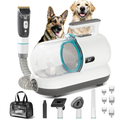 S7 Pet Grooming Kit with 99% Vacuum Suction, Low Noise, 5 Professional Tools for Dogs & Cats, Portable Pet Hair Clipper & Deshedding Brush, Dog Nail Grinder,Easy Clean-Up, Ideal for Home Use