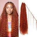 Goddess Boho Box Braids Crochet Hair-8 Packs 24 Inch Crochet Box Braids for Black Women Pre Looped (#350, 24 Inch (Pack of 8))