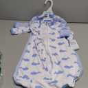 Hudson Baby Unisex Baby Cotton Long-Sleeve Wearable Sleeping Bag, Sack, Blanket (0-3 Months, Blue Whales)