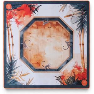 American Mahjong Mat – 31.5" x 31.5" Table Mat, Canvas Bag, Terra Earth Tone Design