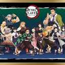 Trends International Demon Slayer - Lineup Wall Poster, 14.725" x 22.375", Gold Framed Version
