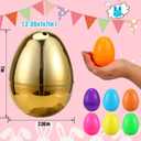 Abakuku 300 Pcs Easter Eggs,2.35" Assorted Bright Colors Plastic Easter Eggs for Easter Hunt,Easter Themed,Decorations,Basket Stuffers Fillers