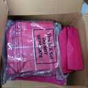 Windyun 200 Pcs Reusable Grocery Bags Large Shopping Tote Bulk, Rose Red, 16x6x12 Inch