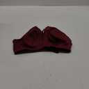 Women's Wireless Plus Size Lace Bra Full Coverage Unlined Minimizer Bra Comfort Cotton (46D, Winr Red)