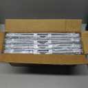 MSERCUOR Freezer Organizer Bins, 4 Pack Stackable Deep Chest Freezer Organizer Bins, Foldable Baskets with Handles, White Storage Container Baskets for 5/ 7 Cu.FT Sort Frezen Meats