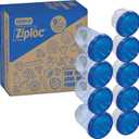 Ziploc Twist 'n Loc Food Storage Meal Prep Containers Variety Pack, 9 Count (Small/Medium)