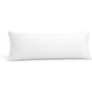 14 x 36 Inch Rectangular Throw Pillow Insert Supportive Polyester Filled Cushion for Lumbar, Bench and Decorative Covers