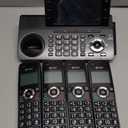 AT&T 4-Handset DECT 6.0 Cordless Home and Business Phone with Answering Machine, 5" Color Display, One-Touch Shortcut, Conference, Intercom, Smart Call Blocker, Bluetooth Connect to Cell: DLP73490