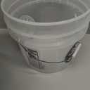 Chemical Guys Heavy Duty Ultra Clear Detailing Bucket, 4.5 Gal, Plastic, White, Cylinder, Automotive