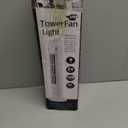 Fockety Tower Fan, 90 Degree Oscillating USB Portable Small Desk Fan with Night Light, 13in Fan Quiet Cooling Bladeless Table Fan for Bedroom Office Desktop (Black)