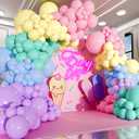 ALL-IN-1 Pastel Balloon Arch Kit for Pastel Party Decorations Easter Spring Rainbow Party Balloons for Birthday, Baby Shower Decorations - Pastels Balloon Arch Kit with Mixed Sizes Rainbow Balloons