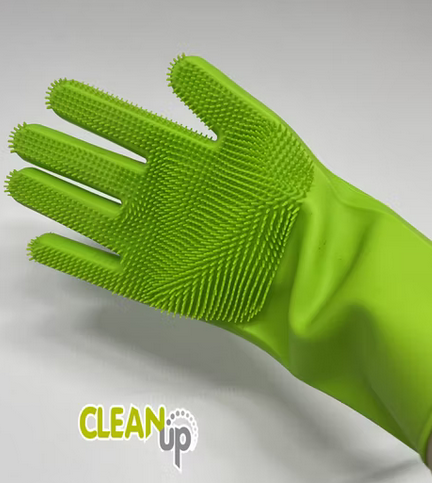 Japanese Dish Washing Gloves (Green) Size Small 6Pcs