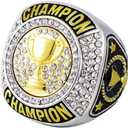 Championship Ring Trophy Award Gift Tournament Champions or Finalists Champion Ring (size 10)