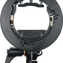 Godox S2 Speedlite Bracket for Godox AD200Pro, AD200, AD400Pro, for V1 Round Head Speedlite, V860II / TT685 / TT350 Series, S-Type Bracket Updated Version Bowens Mount Holder