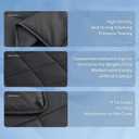 Topcee Weighted Blanket for Adults (12 lbs, 60" x 80") Queen Size Soft Cooling Heavy Blanket Sleeping, Apply to 110-130 lbs Body, Thick Breathable Blanket with Glass Bead, Easy Care (00-dark Grey)