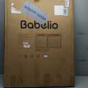 Babelio Baby Gate for Doorways and Stairs, 36 Tall Pet Gate, PressGuard P7 with Auto Close Design, 29"-43" Wide Easy Install Pressure Mounted, Safety Gate Door for Child and Pet, White