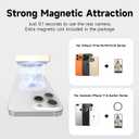 Vamvo Magnetic Selfie Monitor Screen for iPhone & Android, 4K Wireless Vlog Screen with Remote, 180 Rotation & Screen Mirroring Content Creator Essentials for TikTok, YouTube Live Streaming (White)