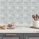 RoomMates TIL4623FLT StickTiles White Tin Peel and Stick Tile Backsplash, 10.5 inch x 10.5 inch, 4 Count (Pack of 1) (White, Off White, Rustic White)