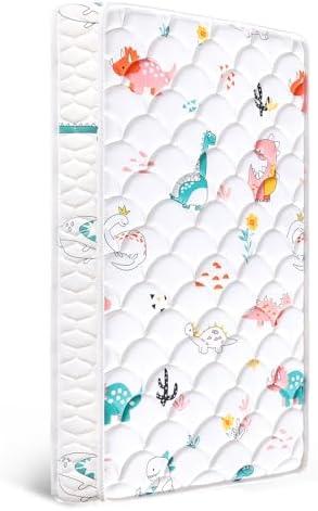 Letmxiu Premium 5" Crib Mattress and Toddler Mattress, Dual-Sided and Firm, Hypoallergenic Crib Mattress, Fits Standard Crib and Toddler Bed