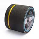 LifeGrip Anti Slip Traction Tape with Reflective Stripe, 4 Inch x 30 Foot, Best Grip Tape Grit Non Slip, Outdoor Non Skid Treads, High Traction Friction Abrasive Adhesive for Stairs Step, Black