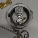 2 1/4" Locking Diesel Fuel Cap Compatible with Reefer Trailer, International MD Semi Trucks, Ford 650/750 Replace# FTA-C02 FTA-N-04 FTA-N6-16 FTA-N-73, With Rubber Seal Ring Safety Chain and 2 Keys