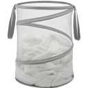 Whitmor 15-Inch Paloma Gray Collapsible Laundry Hamper