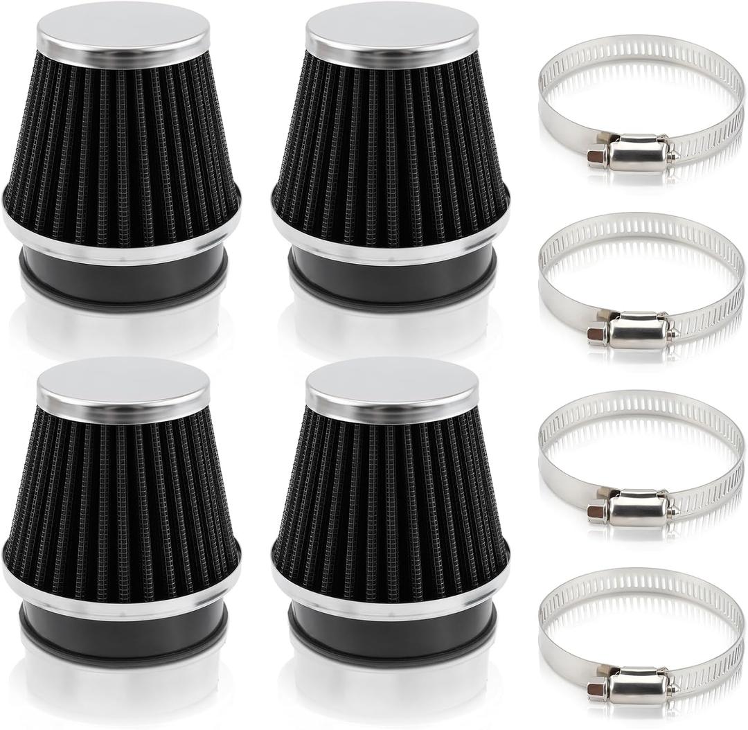 GoaMotors 4PCS 54mm Air Intake filter Pod Cleaner Fit for Honda for Suzuki for Kawasaki Motorcycle Nighthawk CB750 for Yamaha