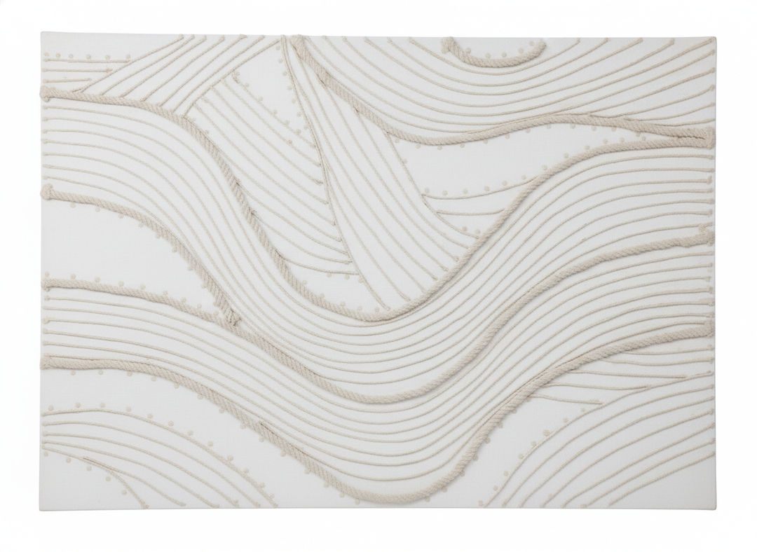 NANKAI Art 40x28 inches Modern Abstract art White Abstract Oil painting Hand art painting Wall Decorative