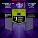 3M Pro Grade No-Slip Grip Sandpaper, 80 Grit  Durable C-Weight Backing, Anti-Clog Coating, 9 x 11 Inch Sheets (3-Pack)