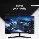SAMSUNG 32" Odyssey G55C Series QHD 1000R Curved Gaming Monitor, 1ms(MPRT), HDR10, 165Hz, AMD Radeon FreeSync, Eye Care, Glare Free, Sharp Resolution LS32CG550ENXZA