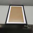 Mxtallup 13x24 Picture Frames Solid wood, Display Pictures 11x22 Inch With Mat or 13x24 Inch Without Mat, Poster Frames 11x22 in Photo Frames Wood Black (T22B1324W1122)